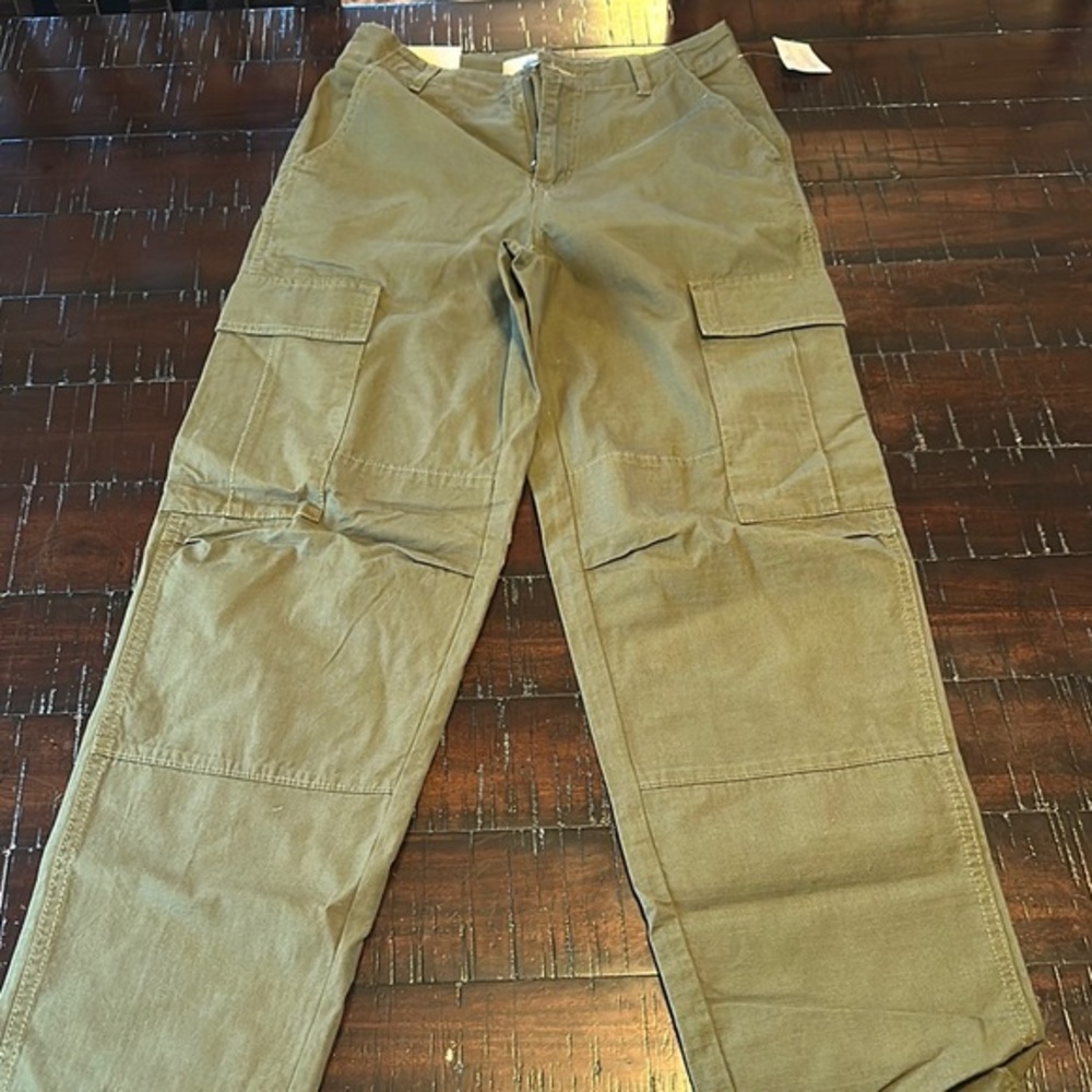 BP Green Cargo Pants Relaxed Fit Cotton‎ Blend